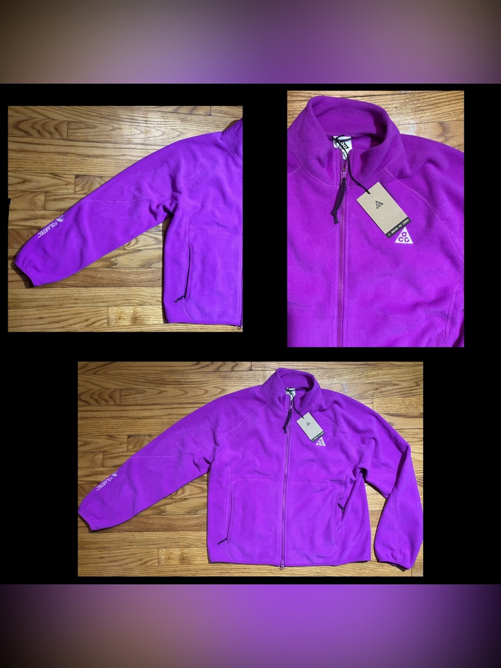 Nike ACG "Wolf Tree" Full-Zip Jacket Unisex Medium Purple NEW!!